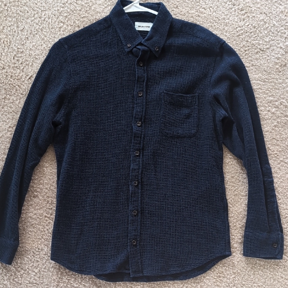 Taylor Stitch Indigo-dyed Waffle Knit Jack Shirt
